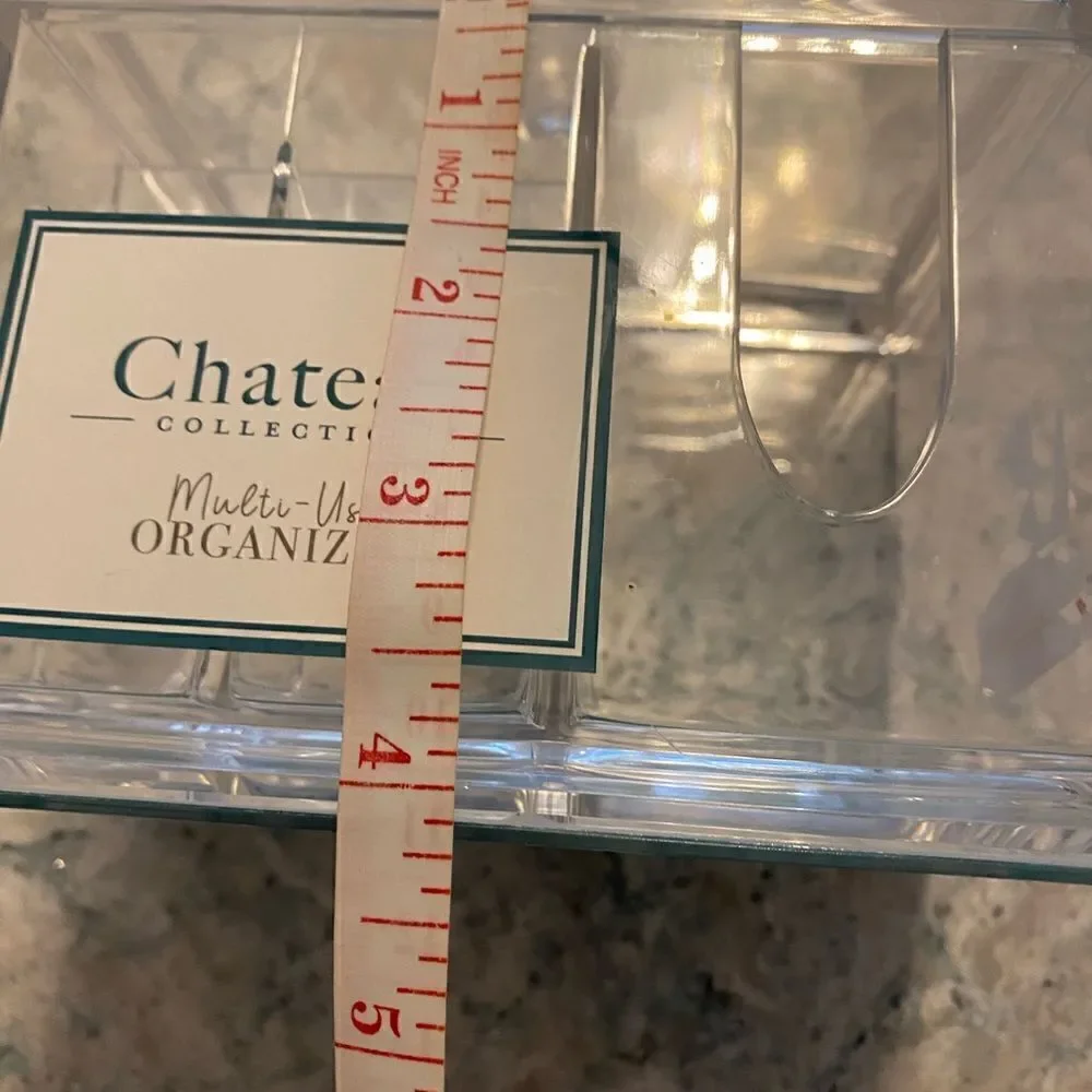 Chateau Multi Use Acrylic Bathroom Counter Organizer